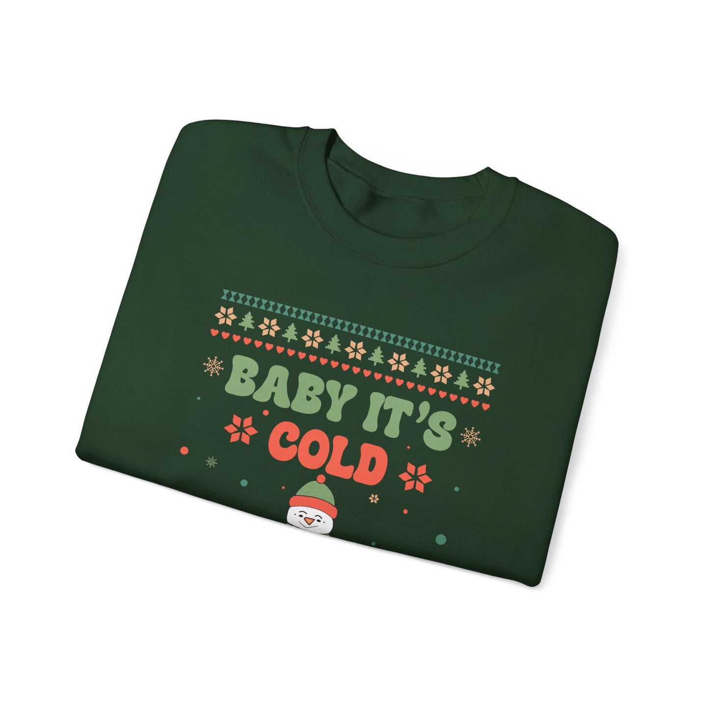 Baby It's Cold Outside Sweatshirt — Cute Holiday Penguin Christmas Crewneck