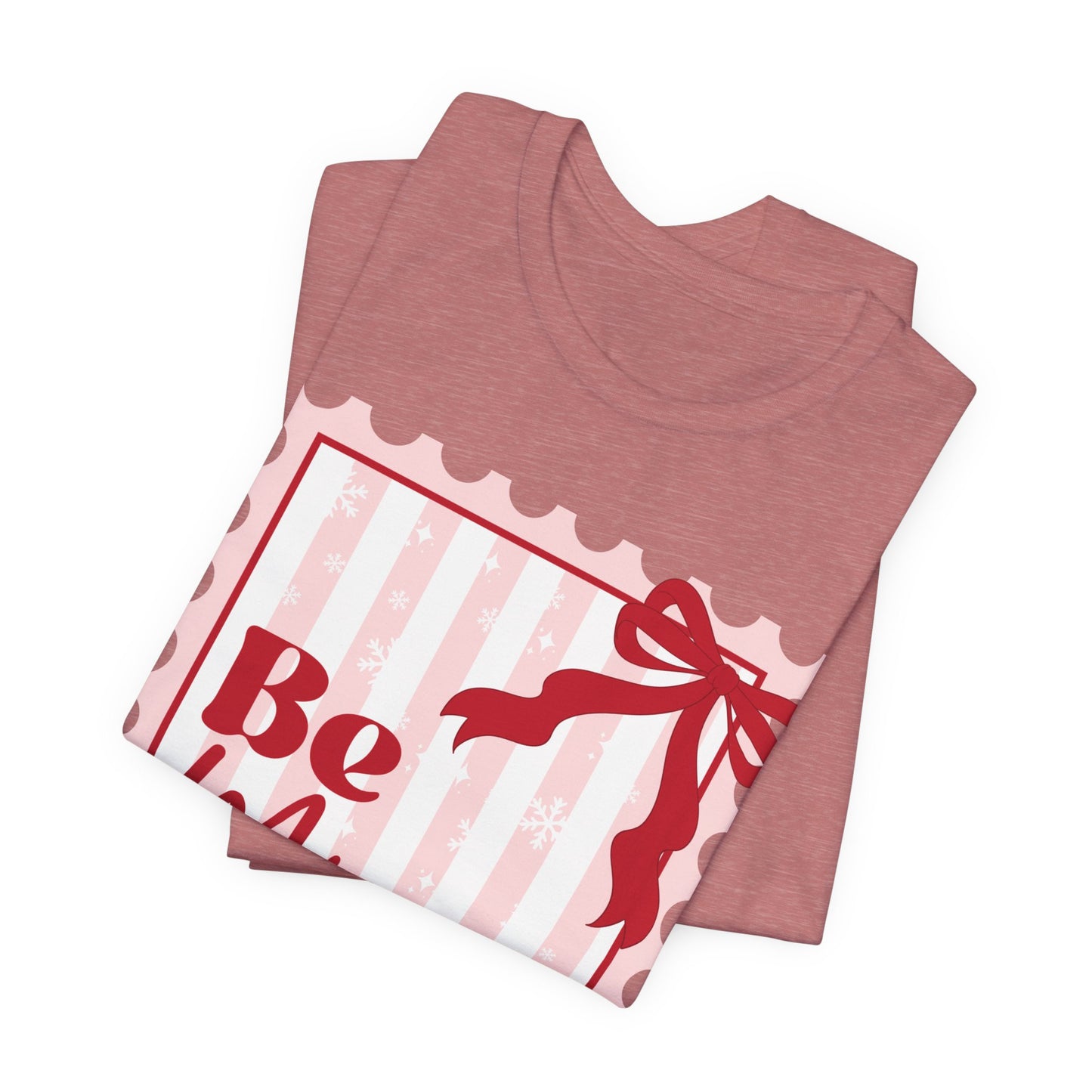 Be Mine Valentine Tee — Cute Pink Gift Stamp T‑Shirt