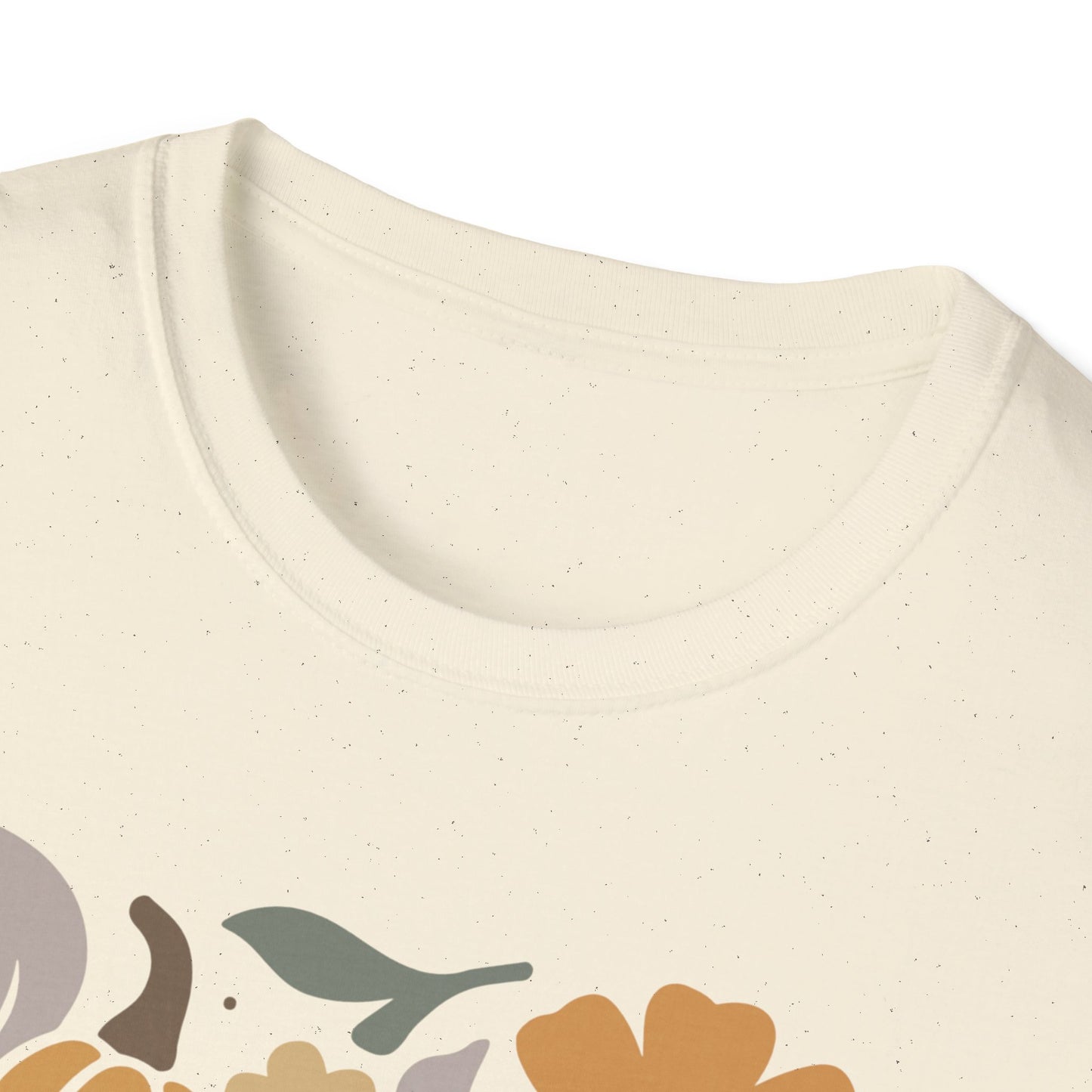Autumn Floral T-Shirt, Cozy Fall Tee, Harvest Graphic Shirt, Seasonal Gift, Pumpkin and Flower Design, Thanksgiving Apparel