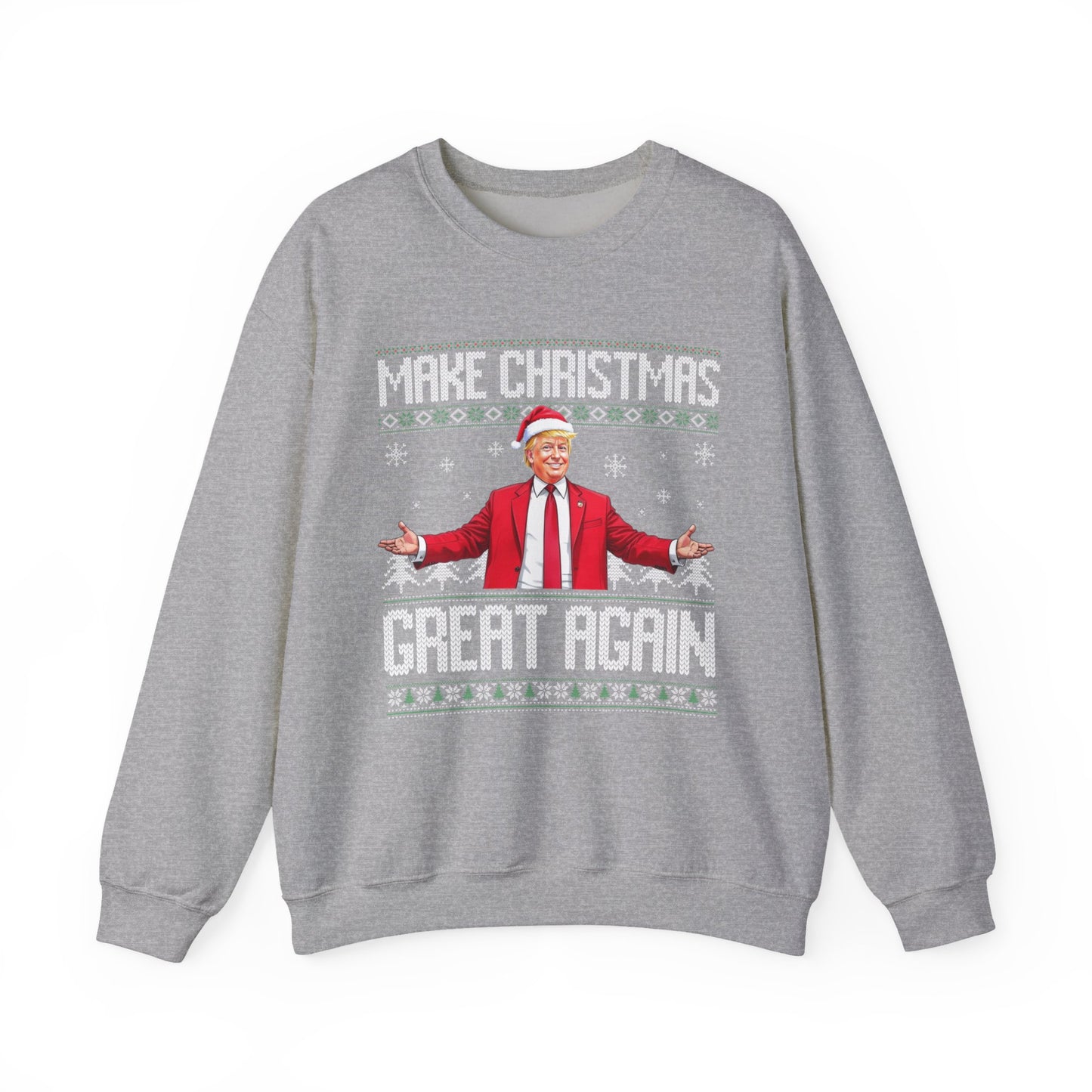 (Copy) Make Christmas Great Again Ugly Christmas Sweater Holiday Santa Suit Crewneck Sweatshirt