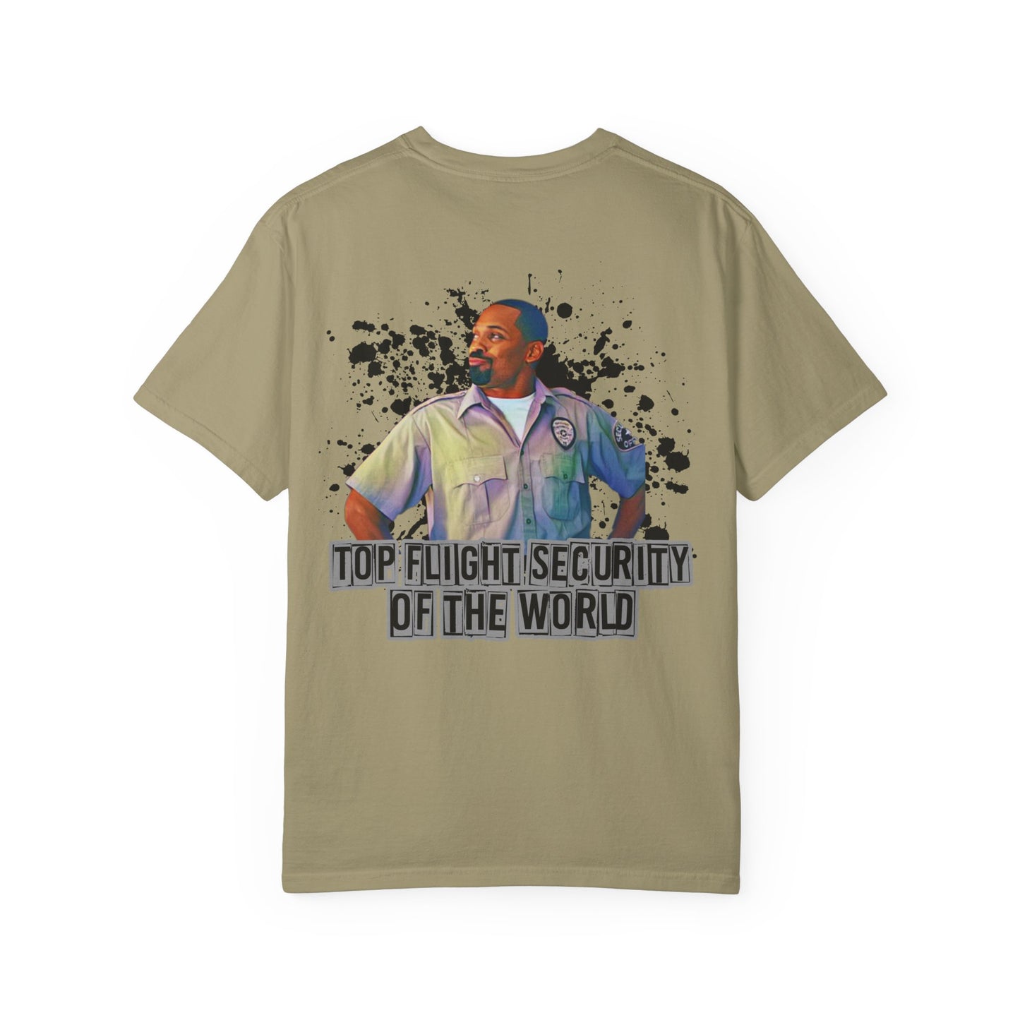 Flight Security Badge T-Shirt — "Top Flight Security of the World" Back Graphic Day-Day