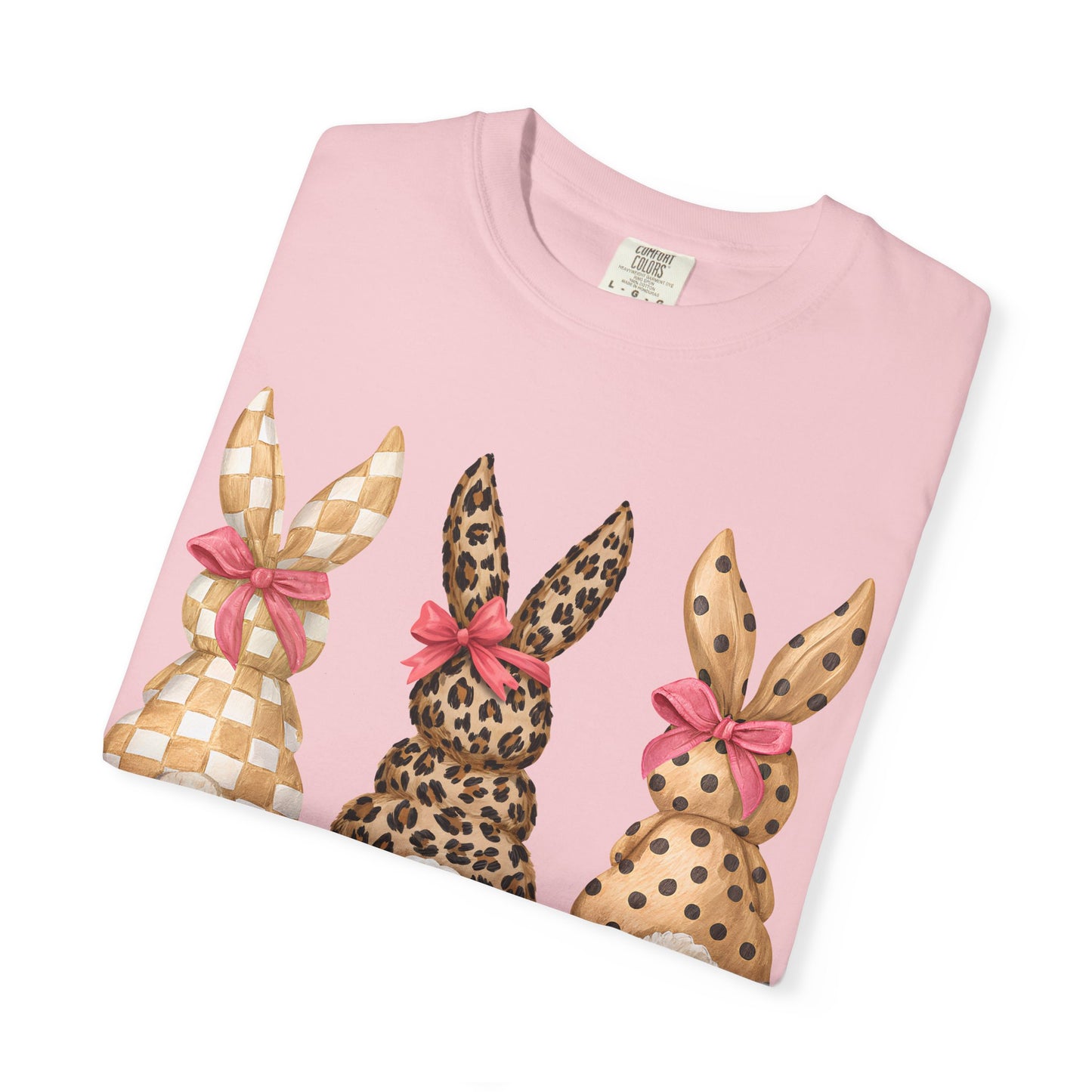 Easter Bunny Trio T-Shirt — Patterned Bunny Back Print