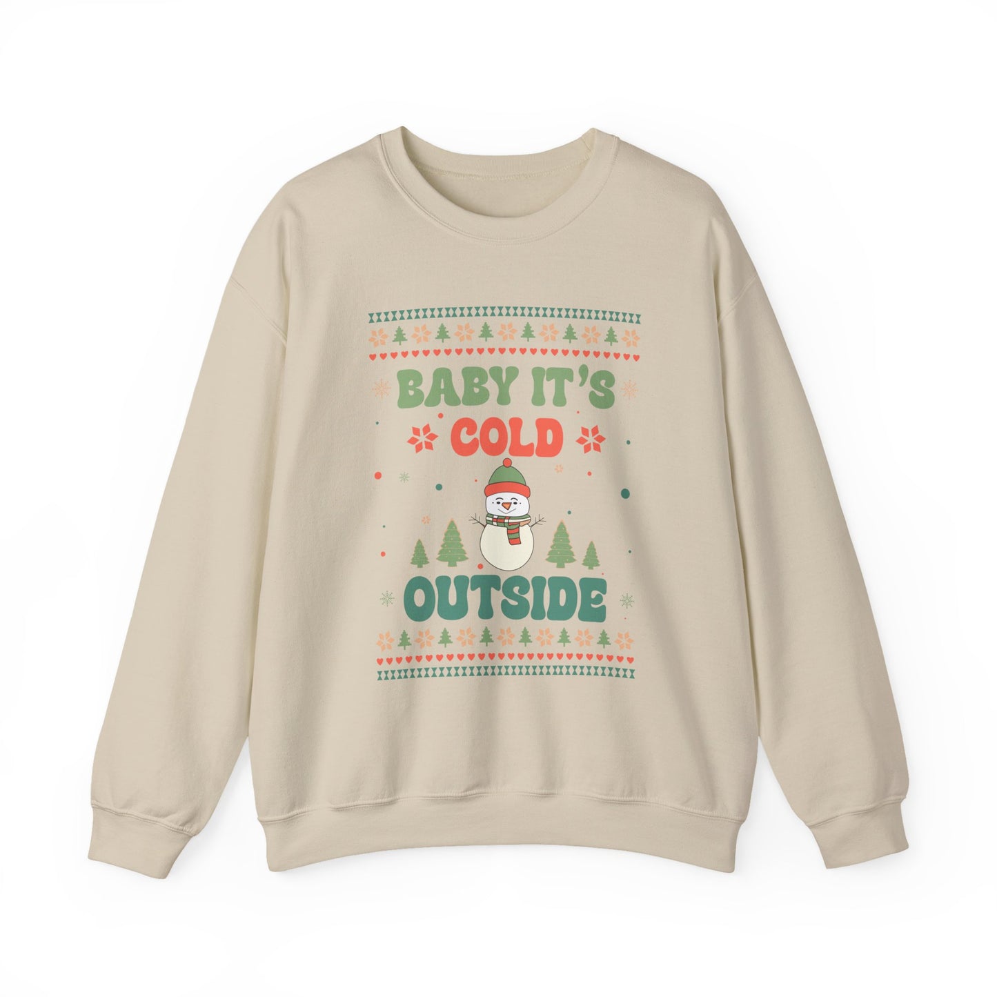 Baby It's Cold Outside Sweatshirt — Cute Holiday Penguin Christmas Crewneck