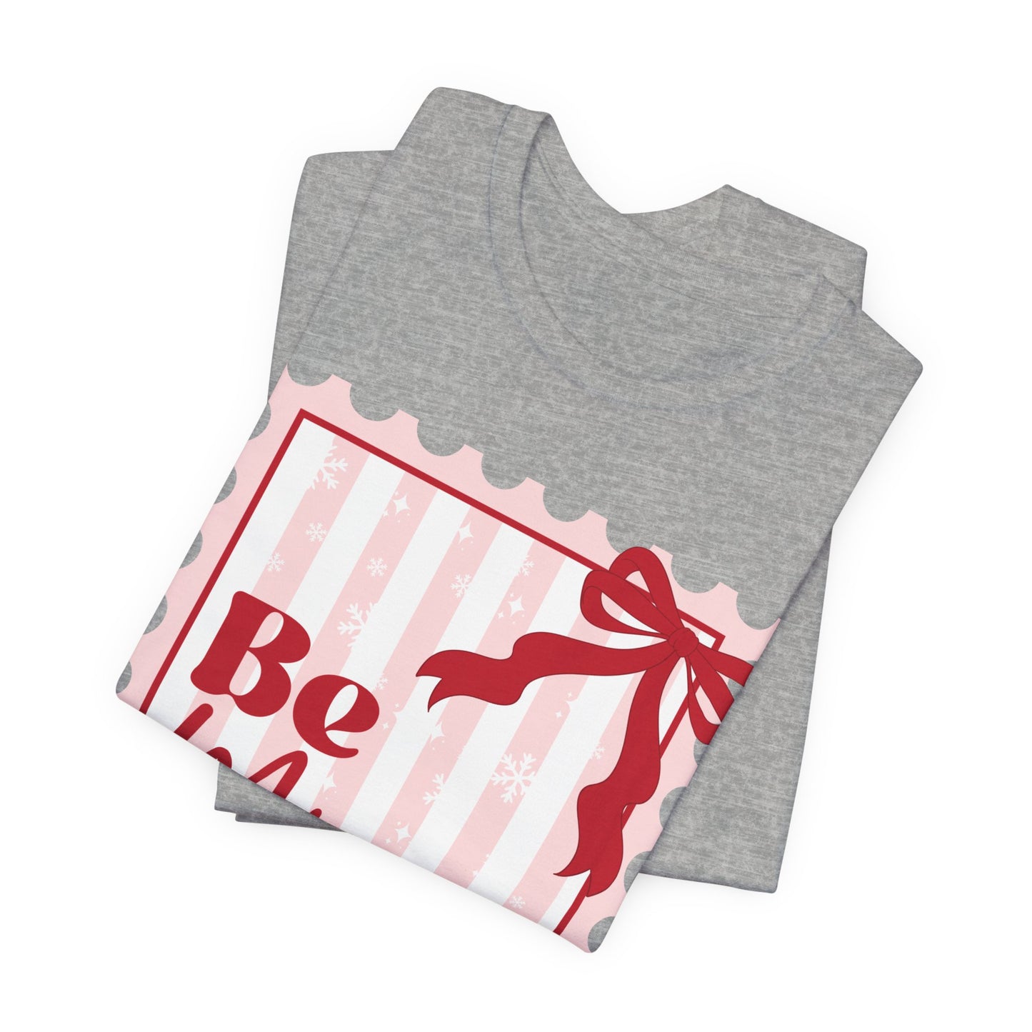 Be Mine Valentine Tee — Cute Pink Gift Stamp T‑Shirt