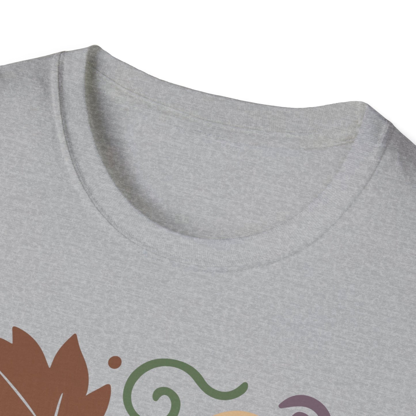 Autumn Ghosts Unisex Softstyle T-Shirt, Fall Fashion, Halloween Tee, Cute Graphic Top, Seasonal Apparel, Festive Wardrobe