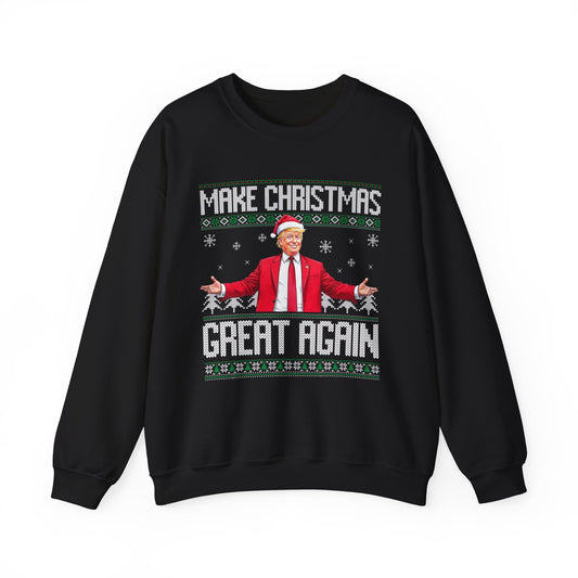 (Copy) Make Christmas Great Again Ugly Christmas Sweater Holiday Santa Suit Crewneck Sweatshirt
