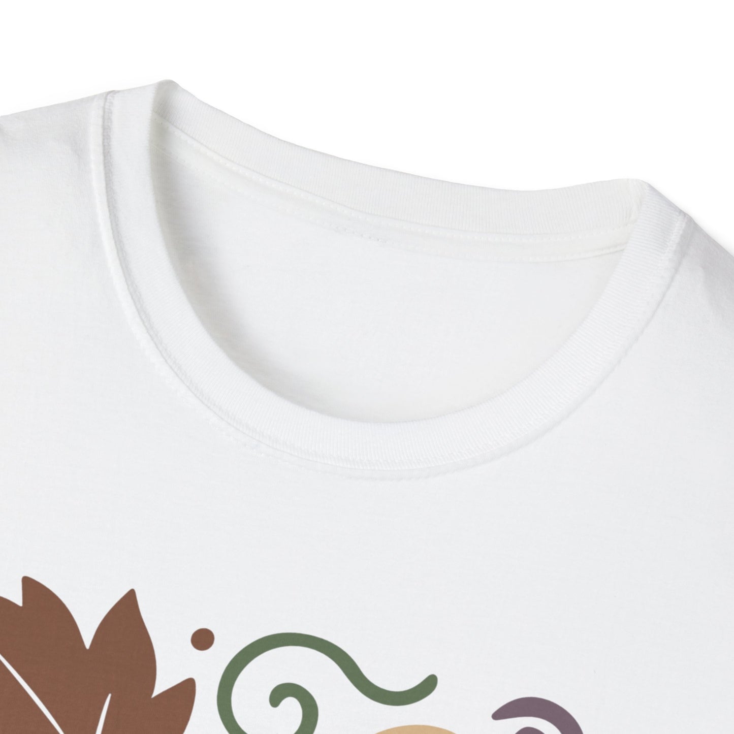 Autumn Ghosts Unisex Softstyle T-Shirt, Fall Fashion, Halloween Tee, Cute Graphic Top, Seasonal Apparel, Festive Wardrobe