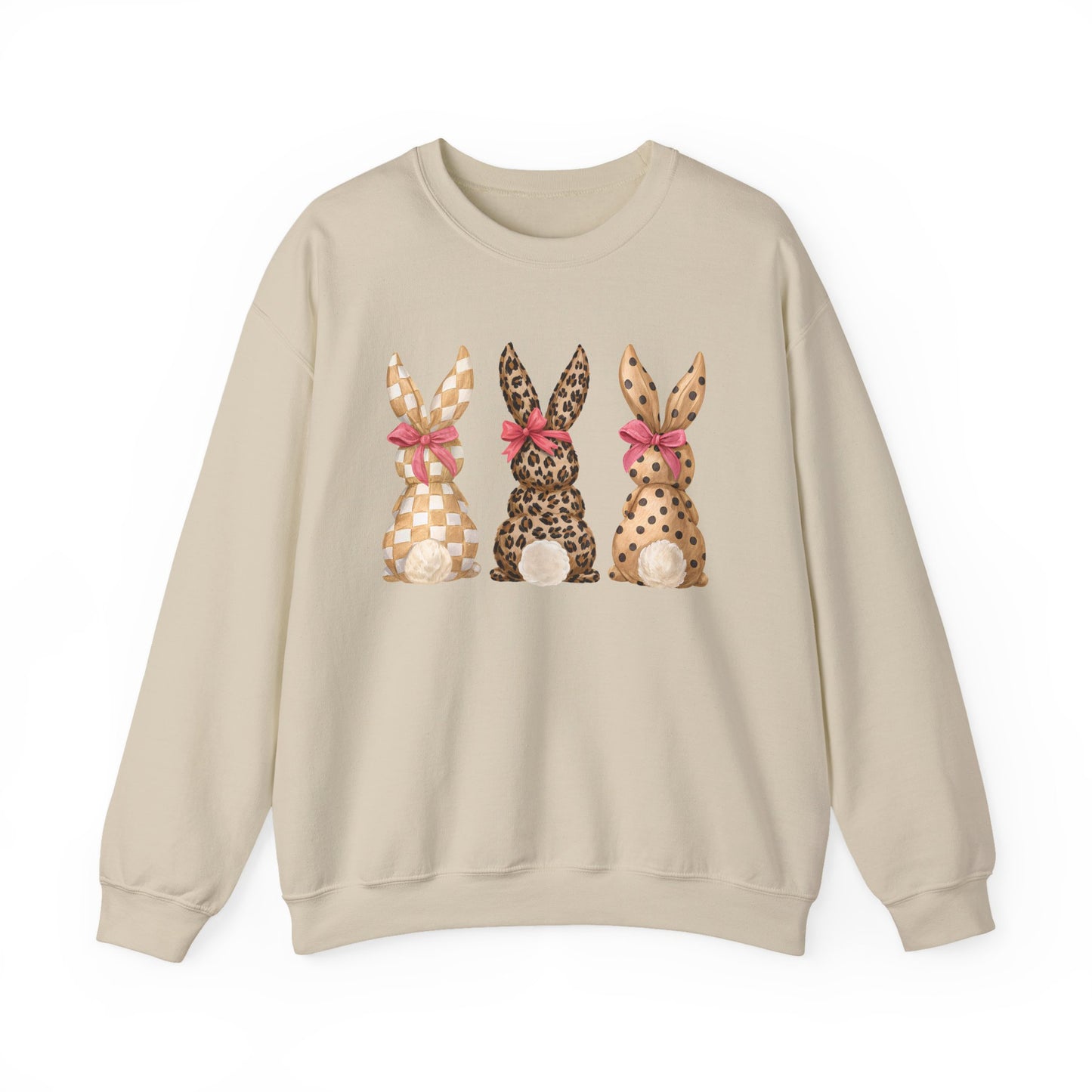 Easter Leopard Bunny Crewneck Sweatshirt