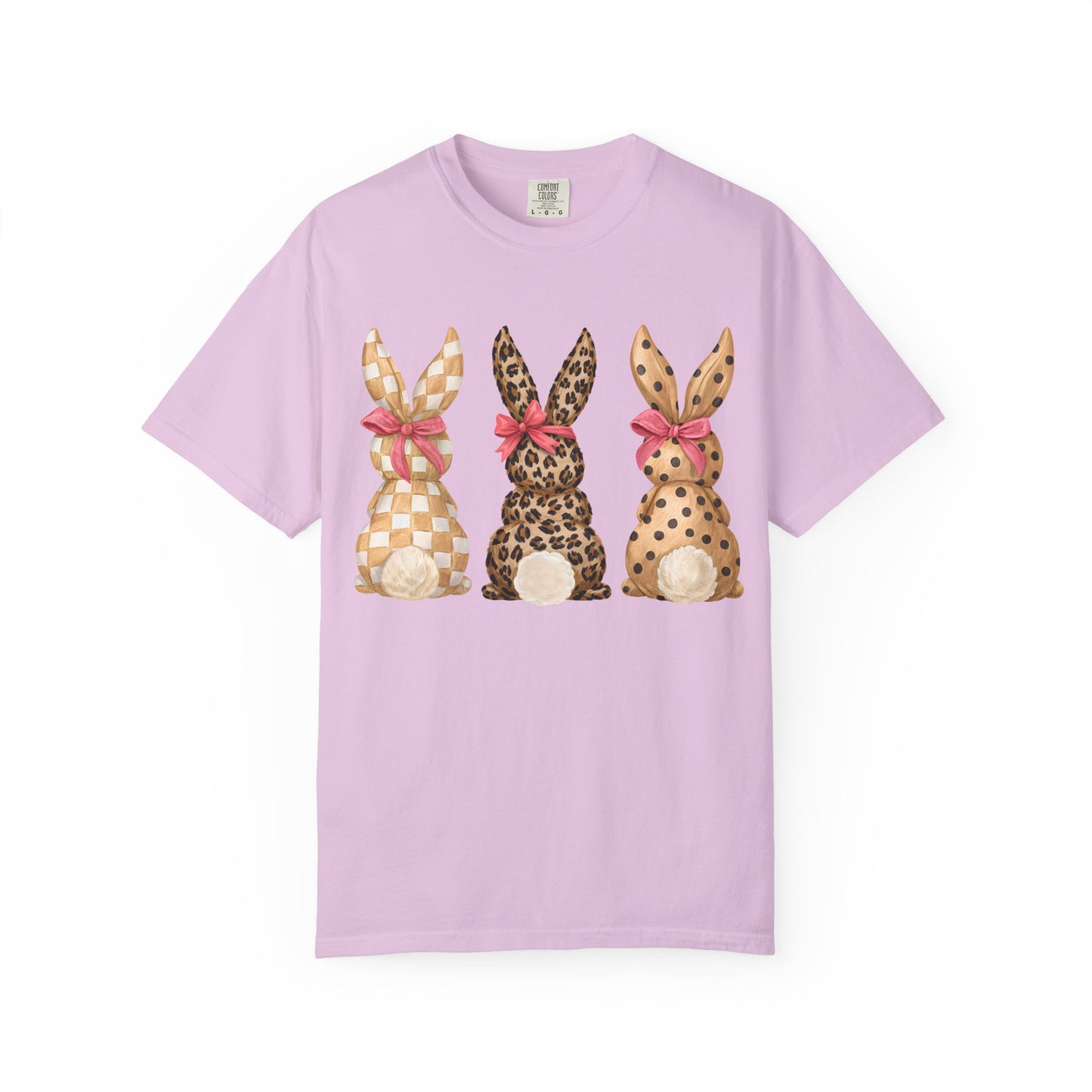 Easter Bunny Trio T-Shirt — Patterned Bunny Back Print