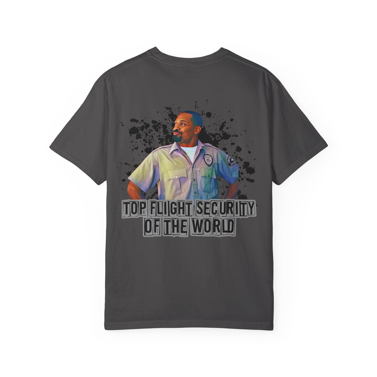 Flight Security Badge T-Shirt — "Top Flight Security of the World" Back Graphic Day-Day