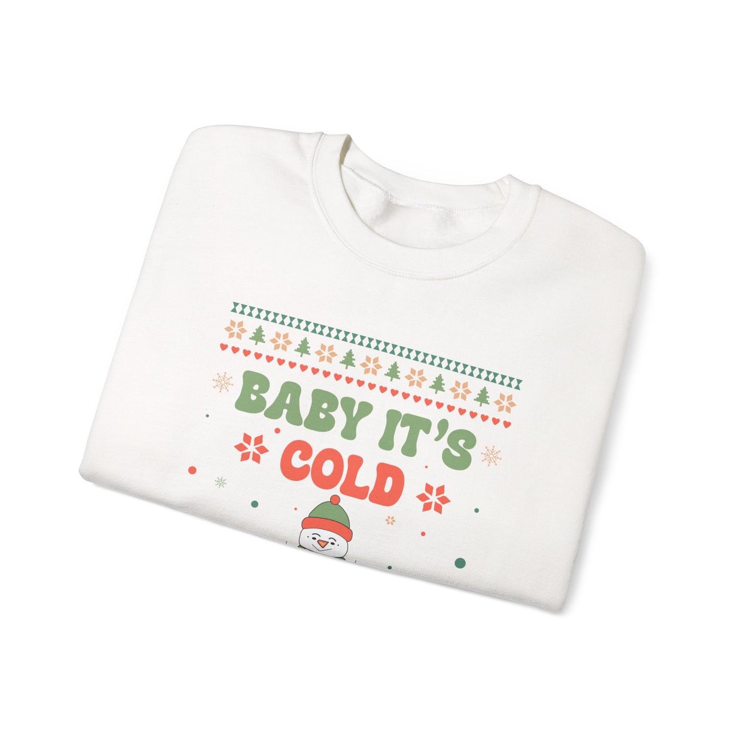 Baby It's Cold Outside Sweatshirt — Cute Holiday Penguin Christmas Crewneck