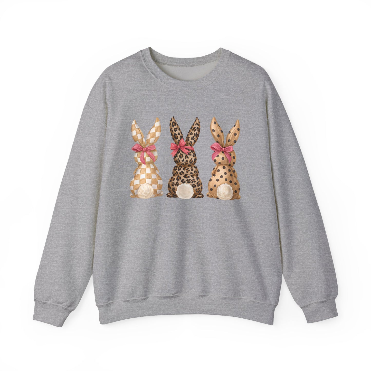 Easter Leopard Bunny Crewneck Sweatshirt