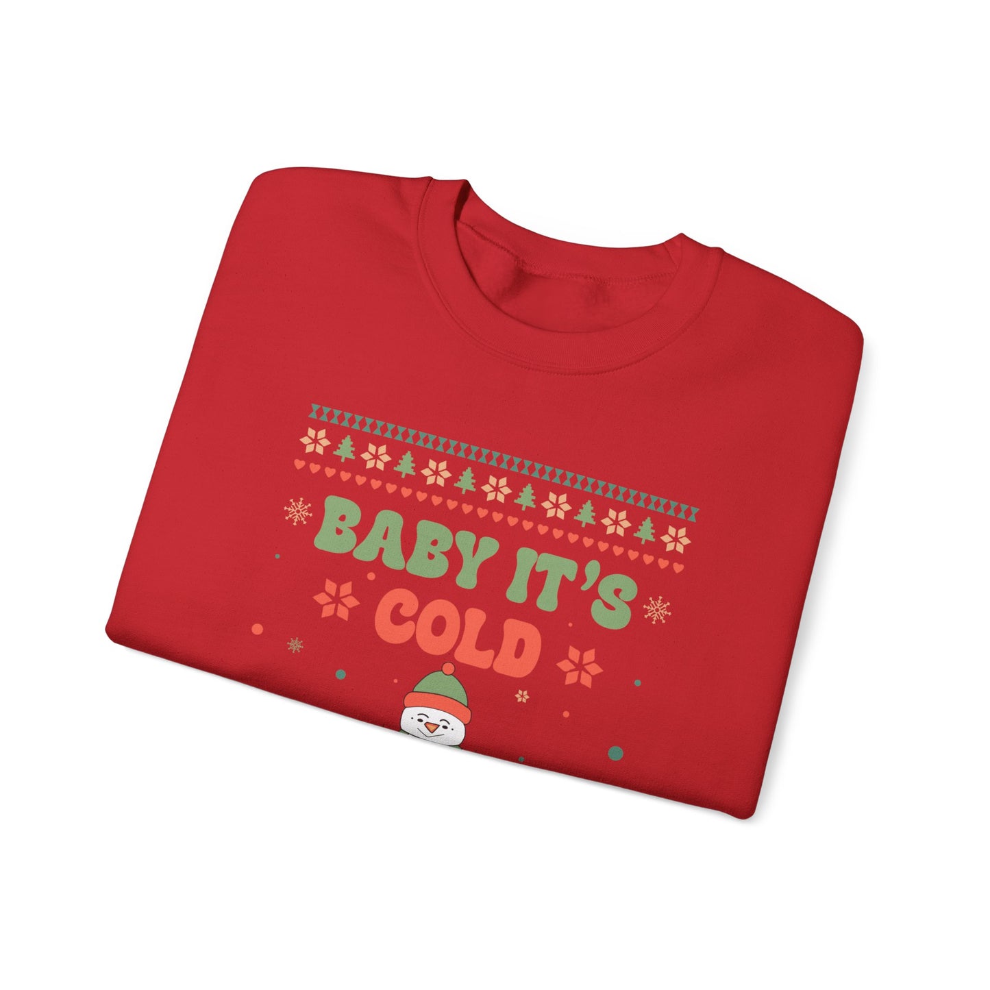 Baby It's Cold Outside Sweatshirt — Cute Holiday Penguin Christmas Crewneck
