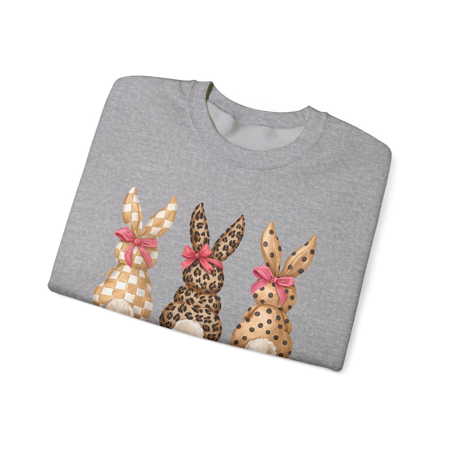 Easter Leopard Bunny Crewneck Sweatshirt