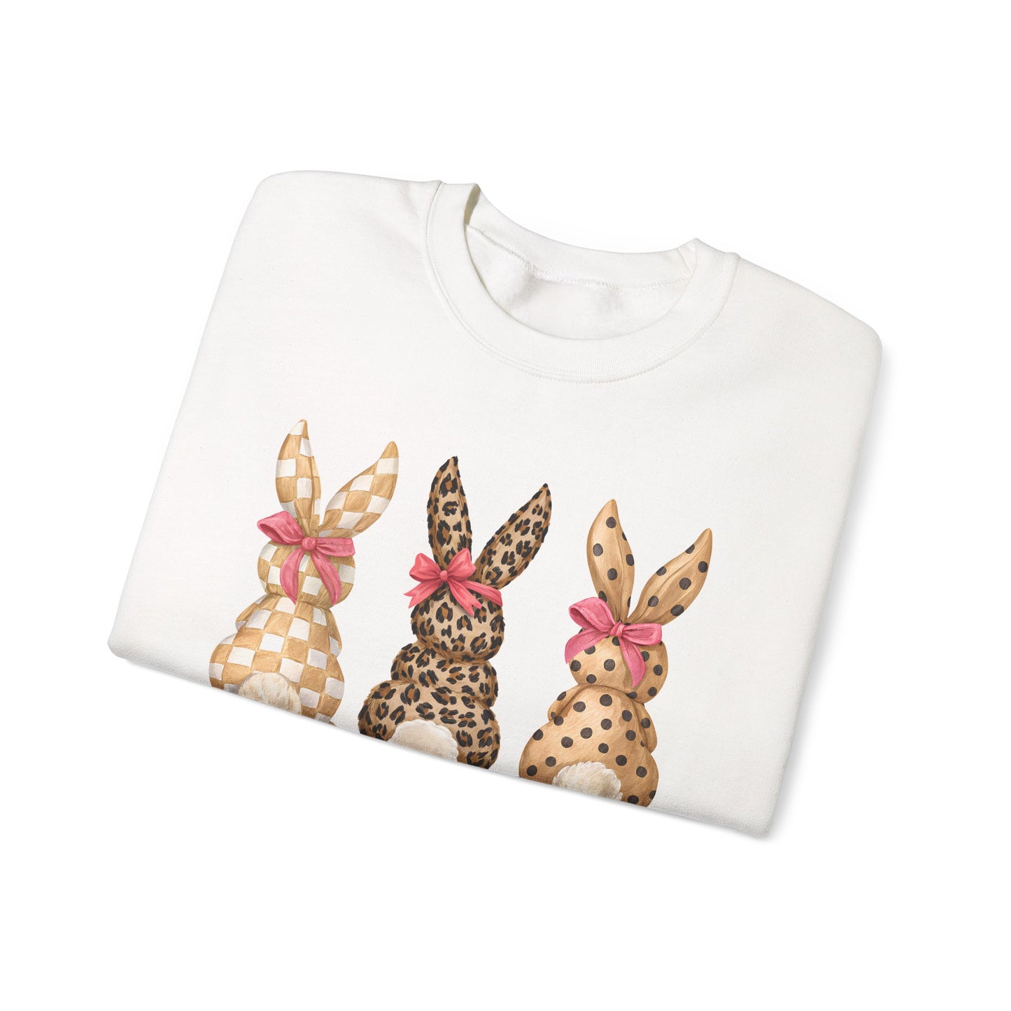 Easter Leopard Bunny Crewneck Sweatshirt