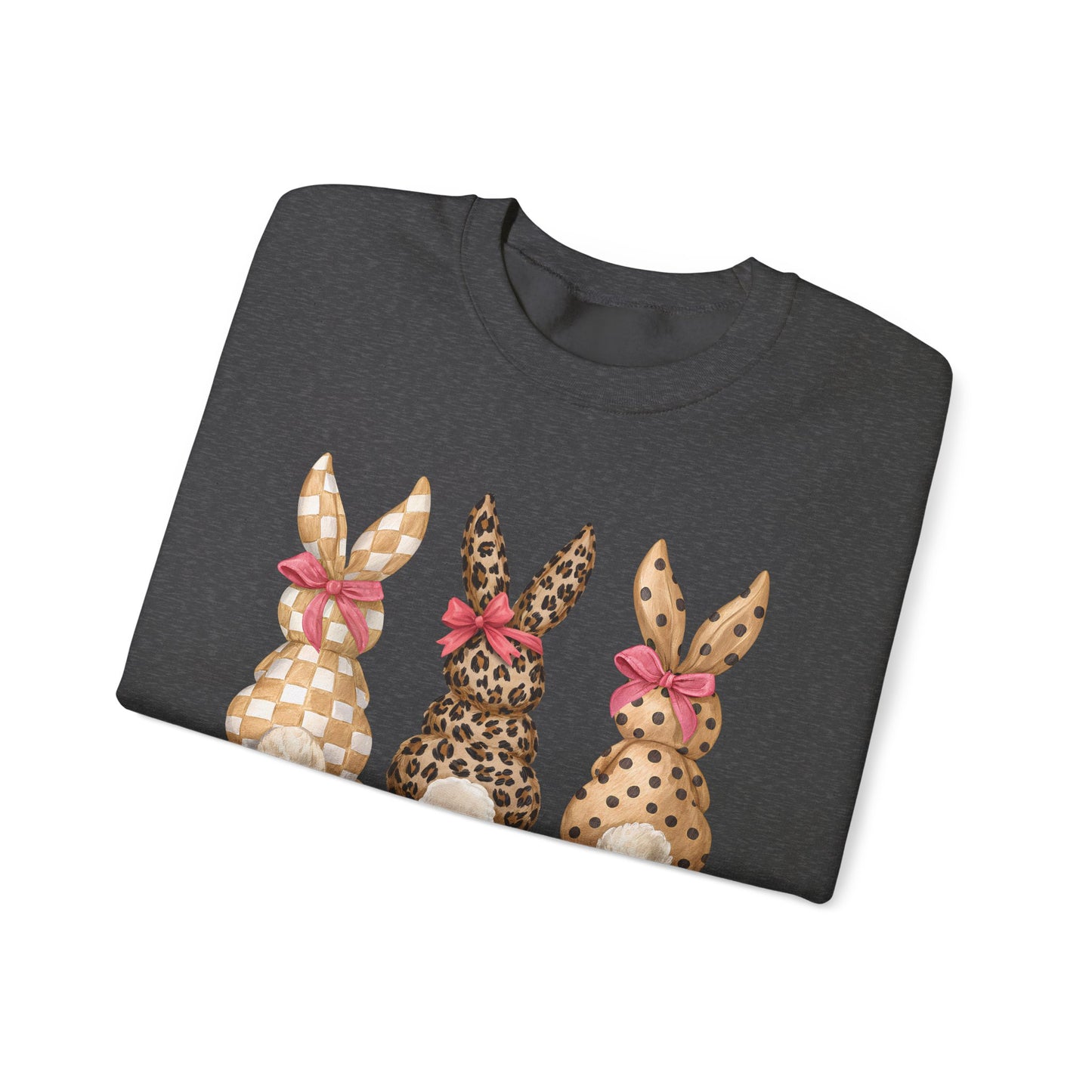 Easter Leopard Bunny Crewneck Sweatshirt