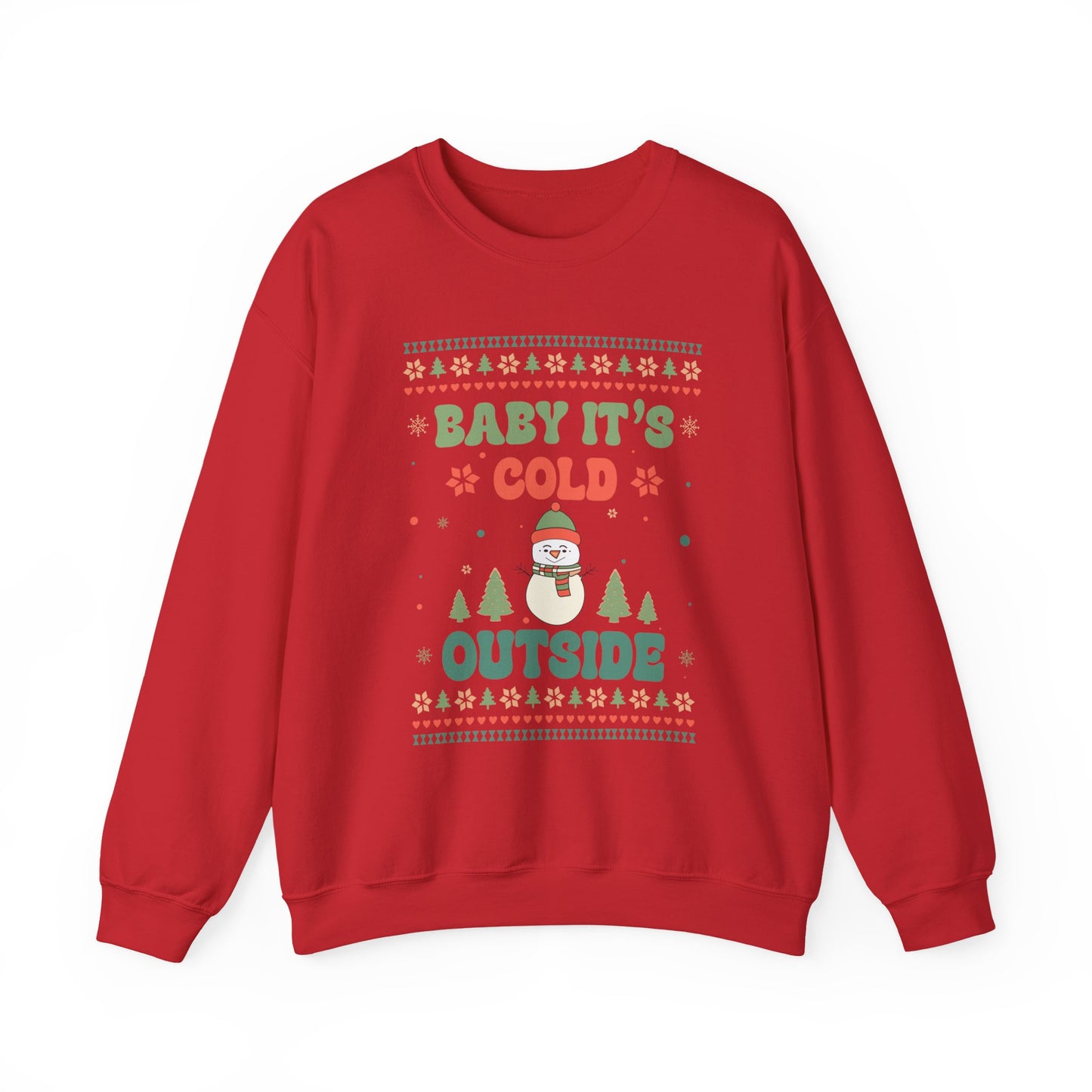 Baby It's Cold Outside Sweatshirt — Cute Holiday Penguin Christmas Crewneck