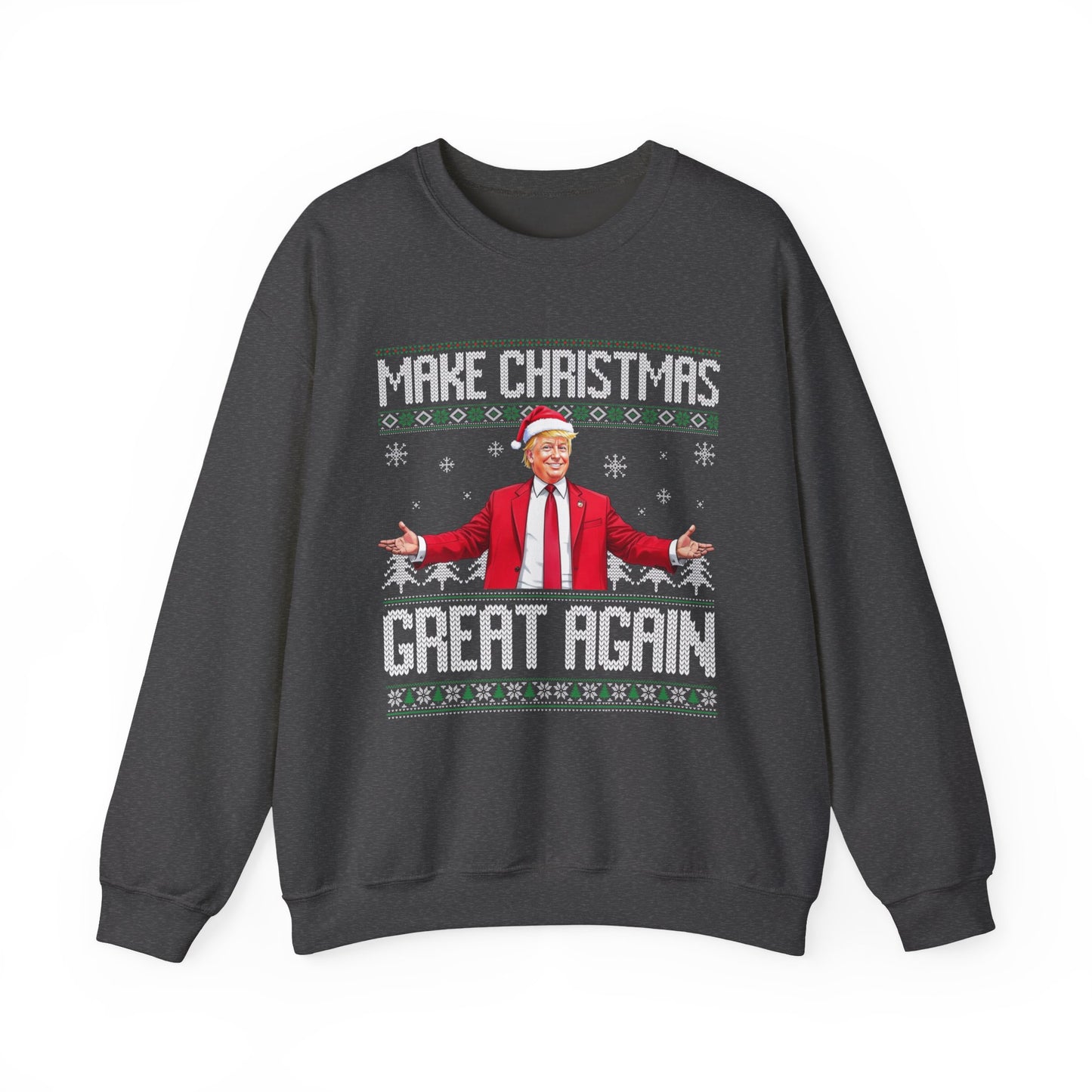 (Copy) Make Christmas Great Again Ugly Christmas Sweater Holiday Santa Suit Crewneck Sweatshirt