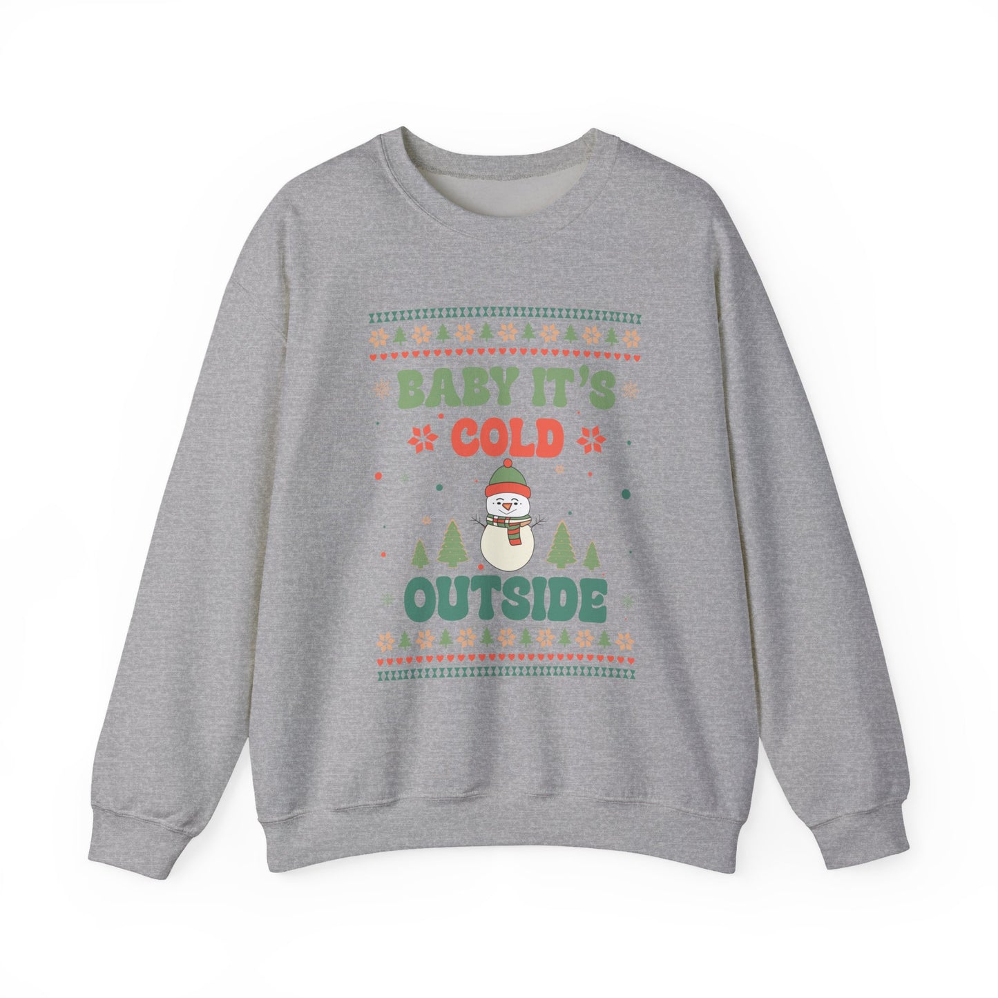 Baby It's Cold Outside Sweatshirt — Cute Holiday Penguin Christmas Crewneck