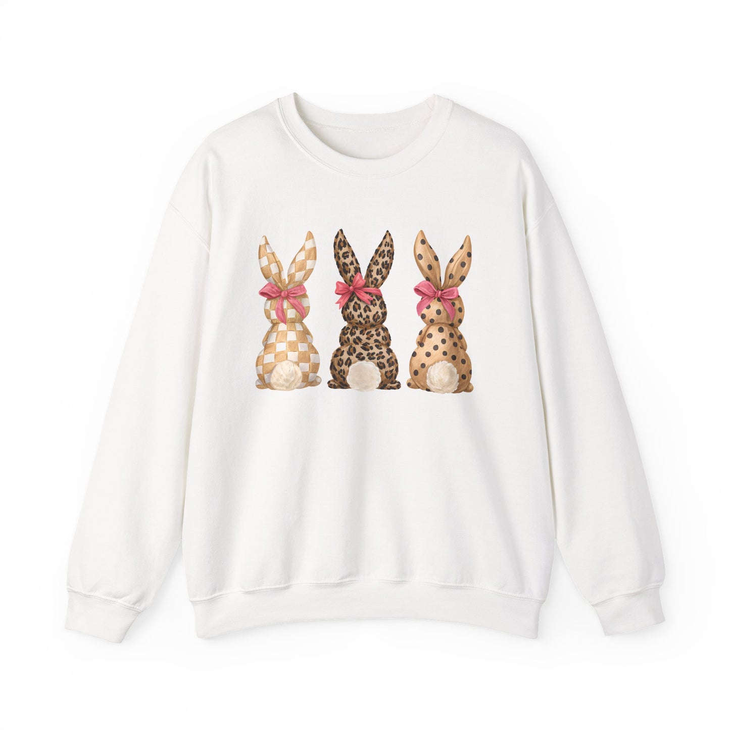 Easter Leopard Bunny Crewneck Sweatshirt