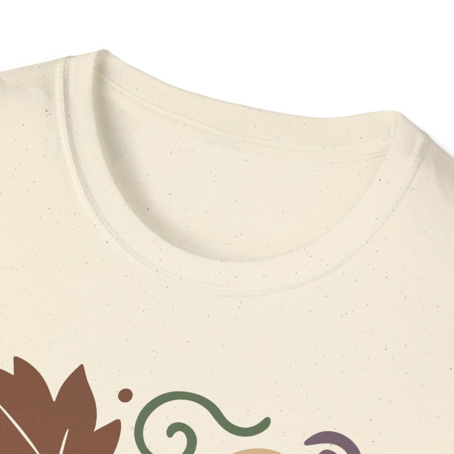 Autumn Ghosts Unisex Softstyle T-Shirt, Fall Fashion, Halloween Tee, Cute Graphic Top, Seasonal Apparel, Festive Wardrobe