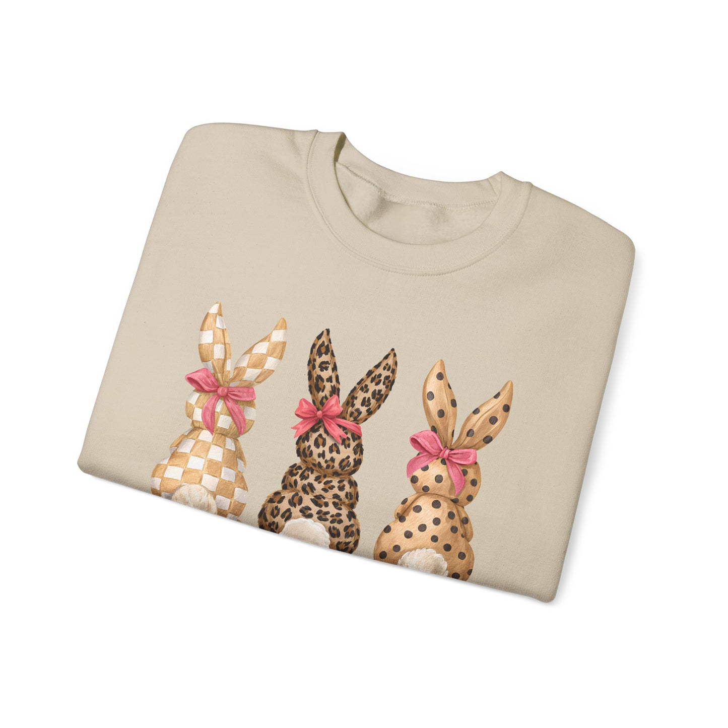 Easter Leopard Bunny Crewneck Sweatshirt