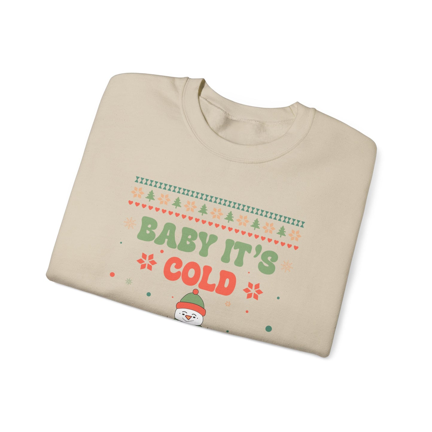 Baby It's Cold Outside Sweatshirt — Cute Holiday Penguin Christmas Crewneck