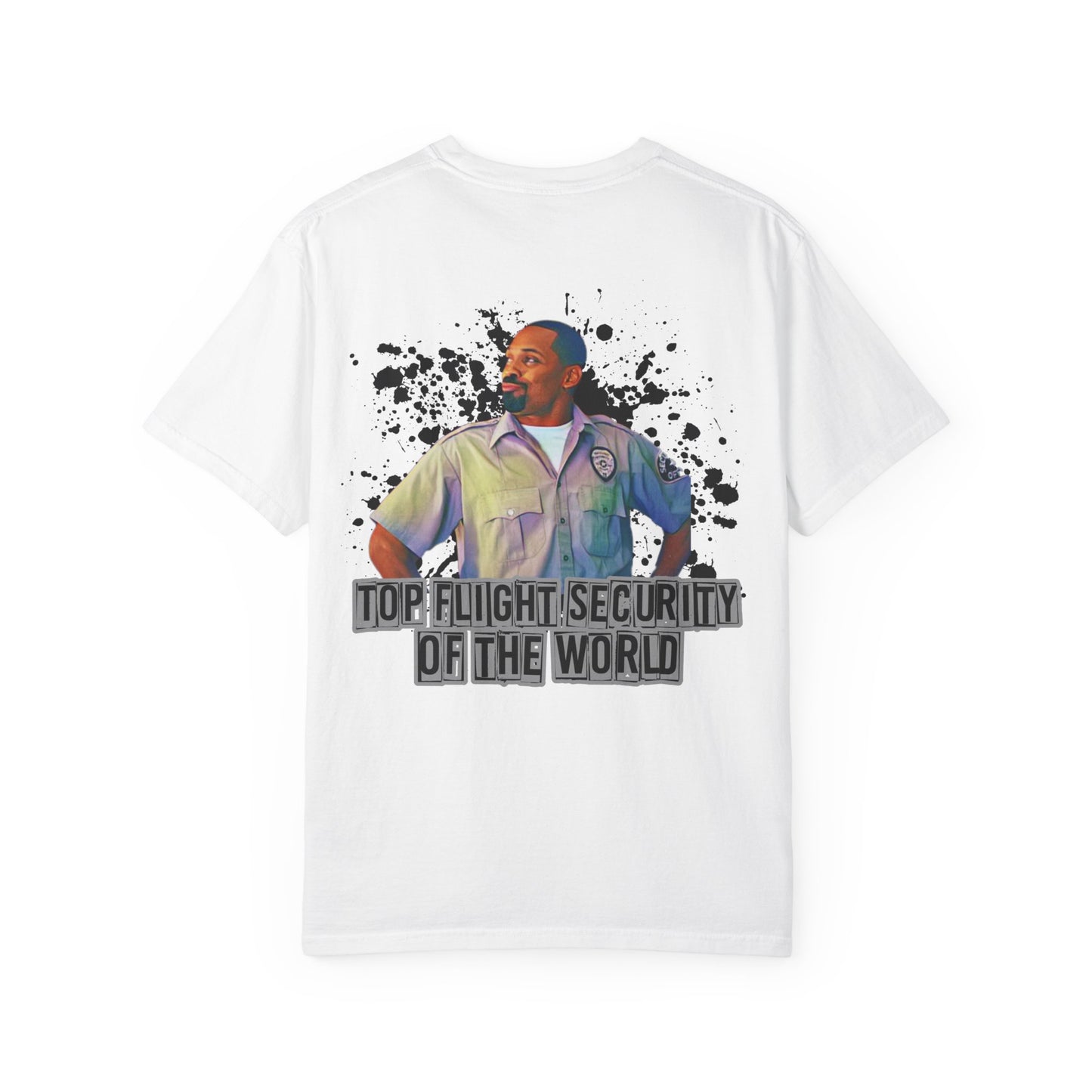 Flight Security Badge T-Shirt — "Top Flight Security of the World" Back Graphic Day-Day