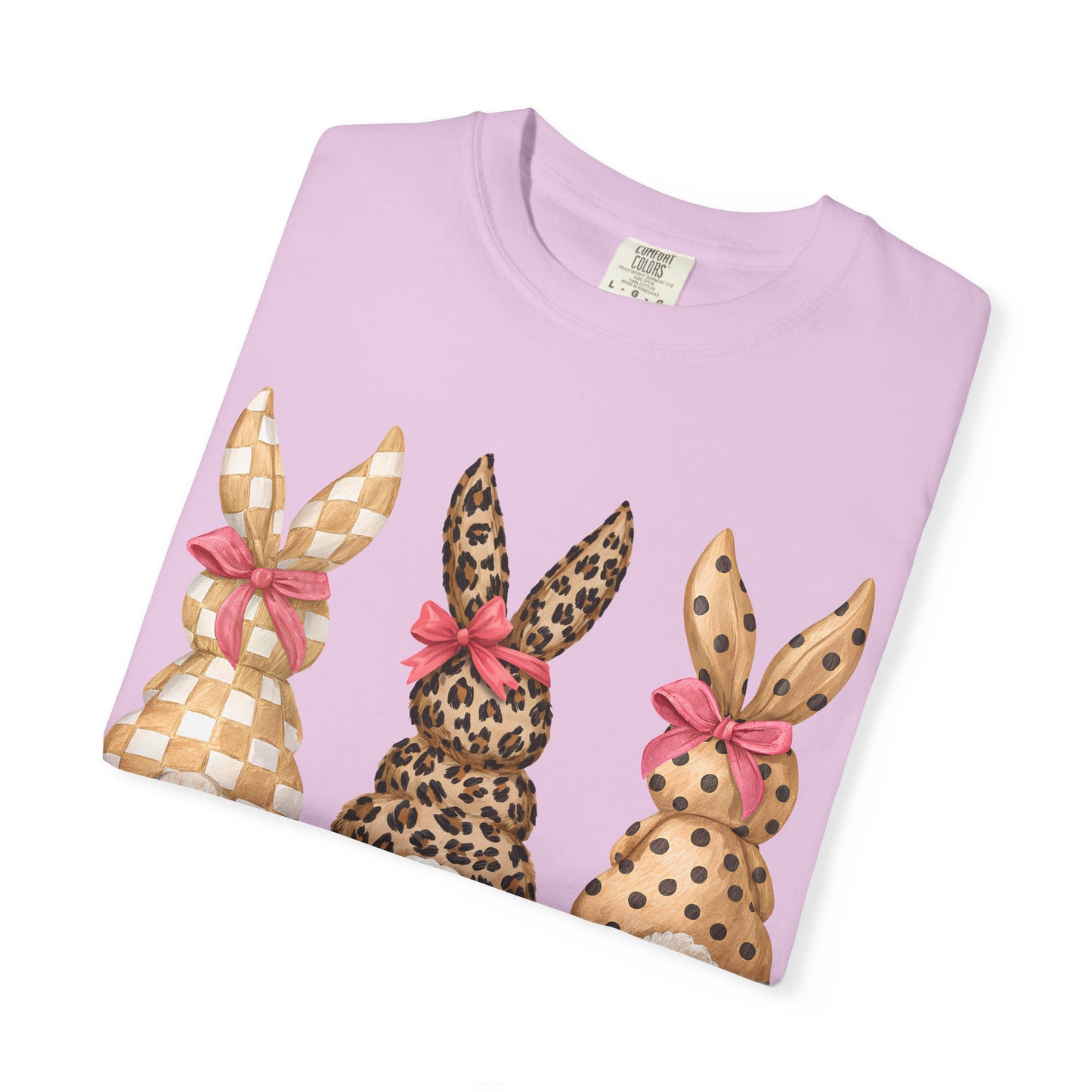 Easter Bunny Trio T-Shirt — Patterned Bunny Back Print